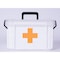 Basicwise White Small Empty Medical Box for Home Emergency Supplies, w/ Handle, Detachable Tray and Locking Lid QI003441 - alternate 2